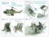 Quinta Studio QD35049 UH-1C 3D-Printed & coloured Interior on decal paper ( Academy ) 1/35